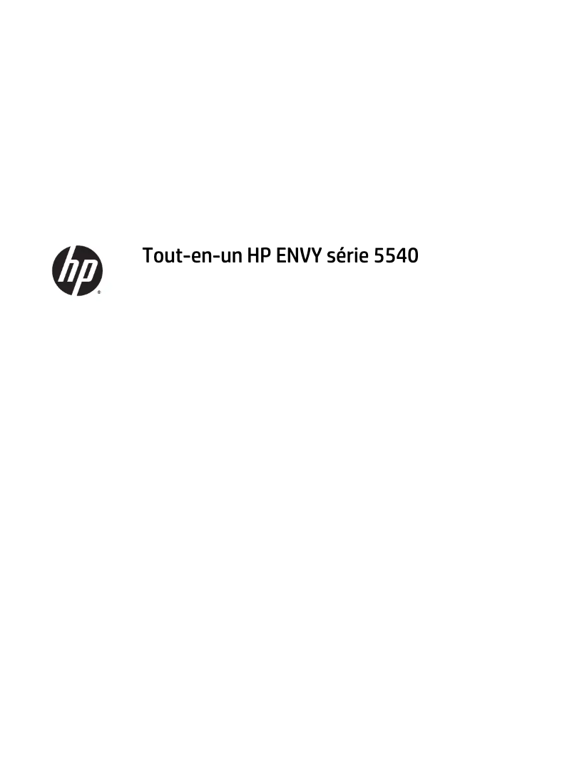 Page 1 de la notice Manuel utilisateur HP ENVY 5542