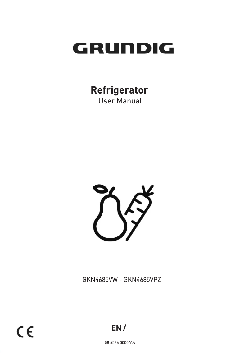 Page n°1 - Manuel utilisateur Grundig GKN4685VPZ