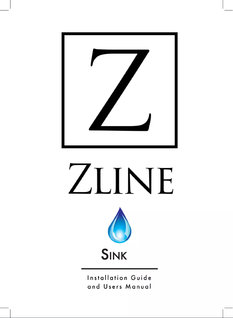 Page n°1 - Manuel utilisateur ZLine SC30D33