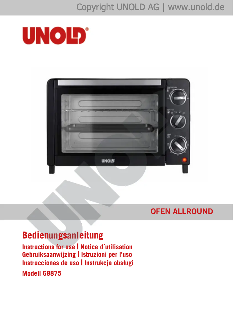 Image de la première page du manuel de l'appareil Allround 68875