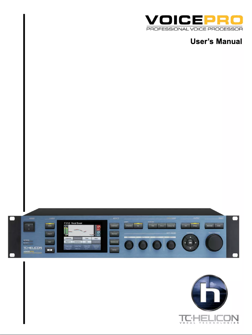Image de la première page du manuel de l'appareil VoicePro