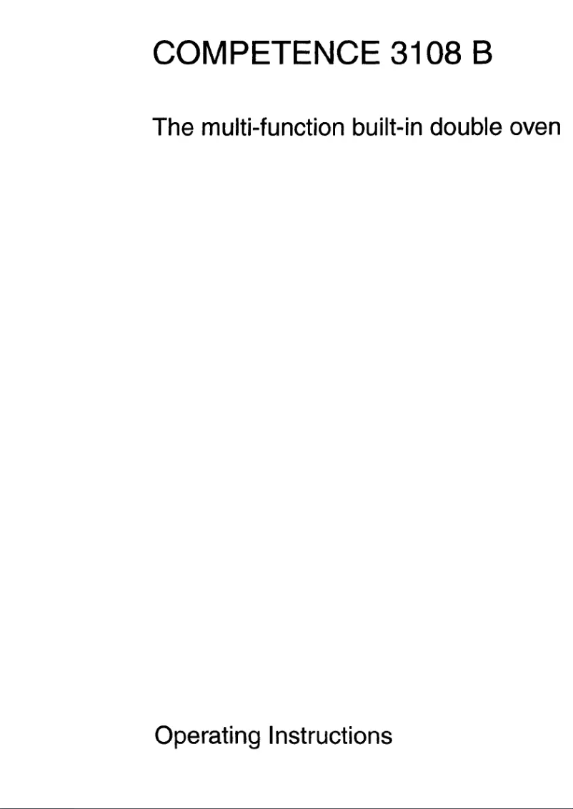 Página 1 del manual Manual de usuario AEG Competence 3108 B W