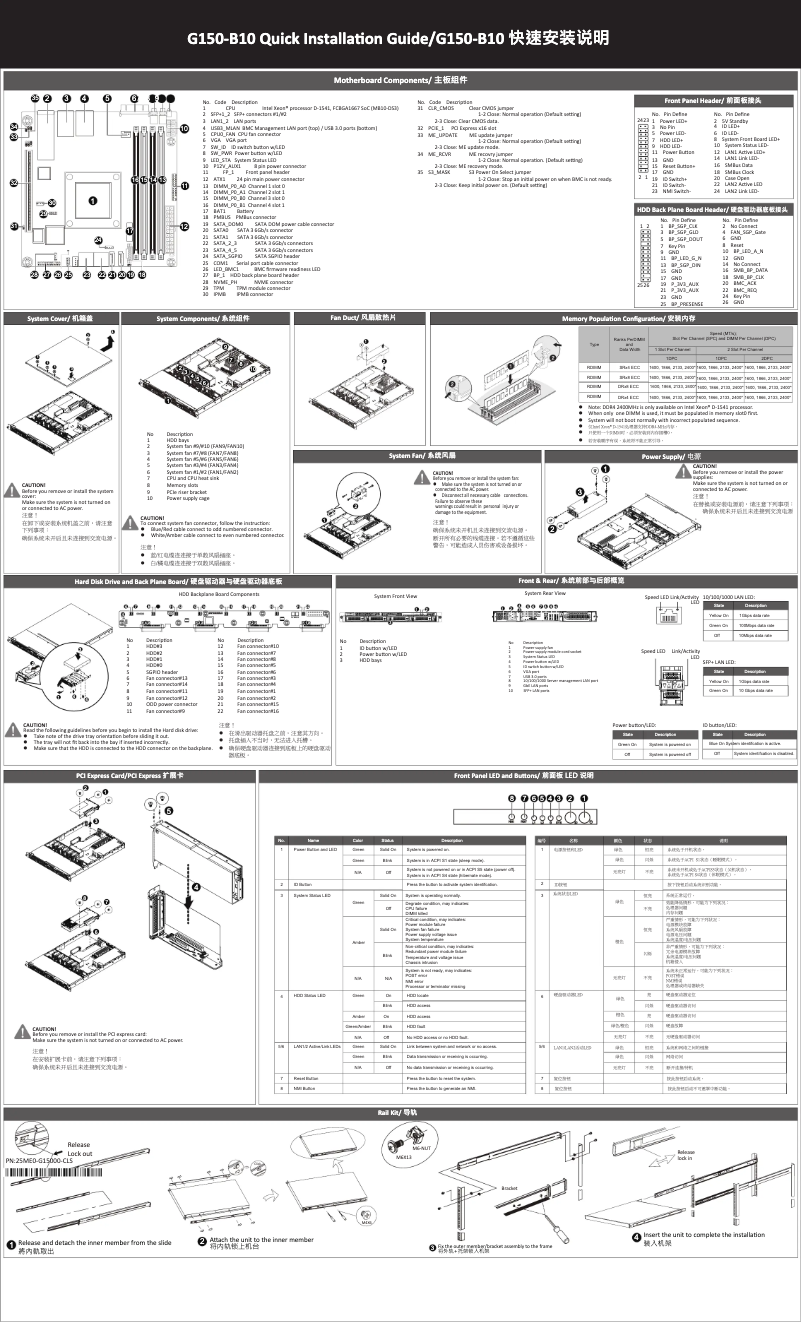 Page n°1 - Manuel utilisateur Gigabyte G150-B10
