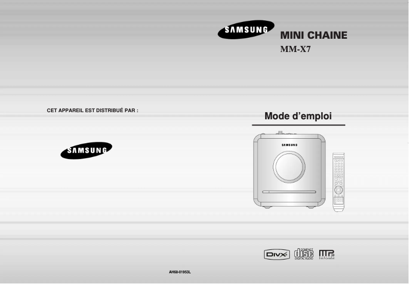 Page 1 de la notice Manuel utilisateur Samsung MM-X7