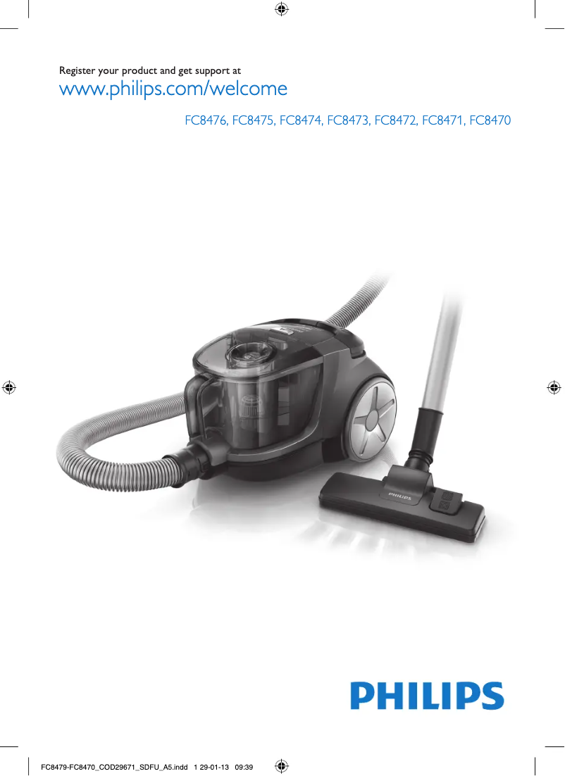 Página 1 del manual Manual de usuario Philips PowerPro Compact FC8476