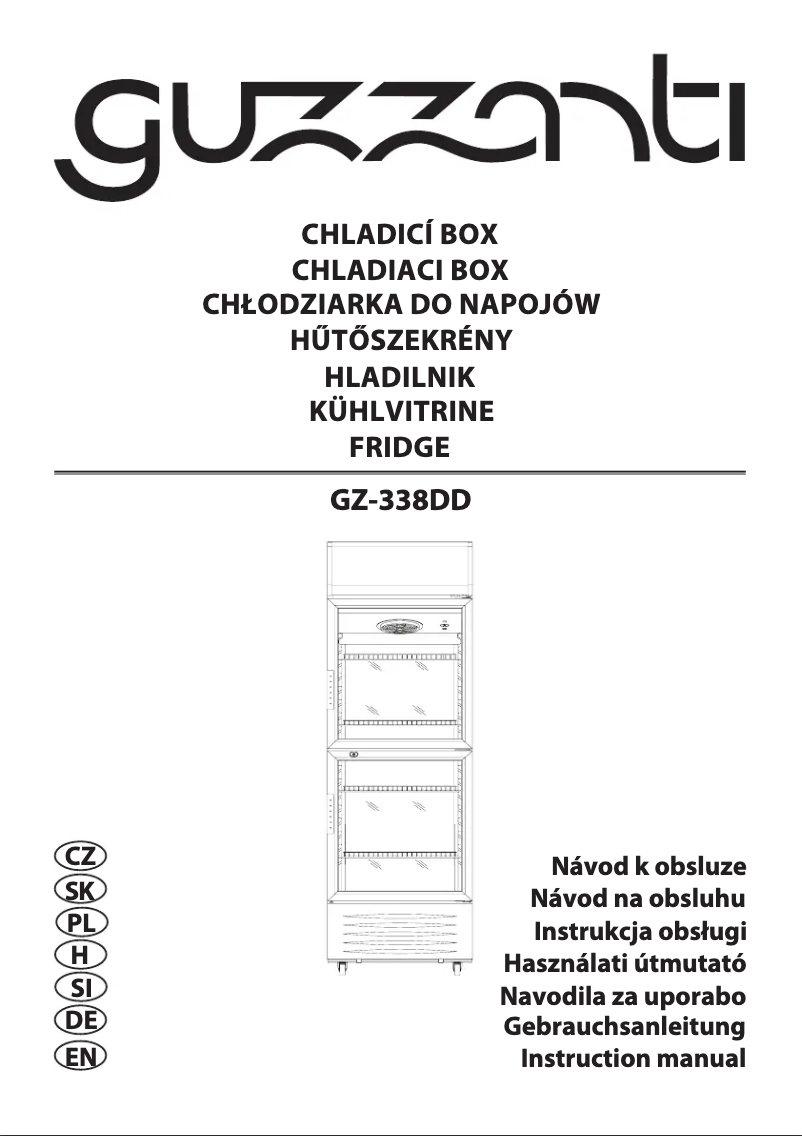 Page 1 de la notice Manuel utilisateur Guzzanti GZ-338DD