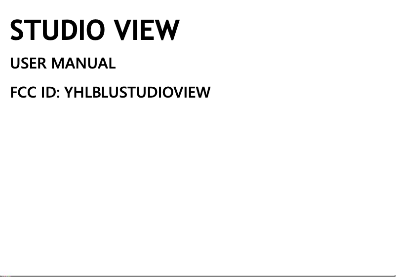 Página 1 del manual Manual de usuario BLU Studio View