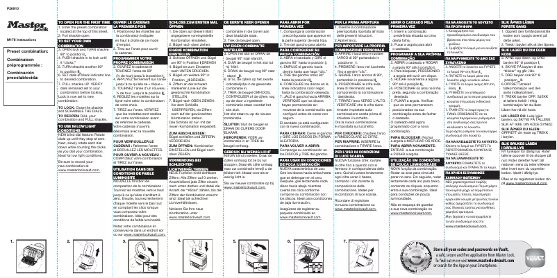 Image de la première page du manuel de l'appareil M178EURD