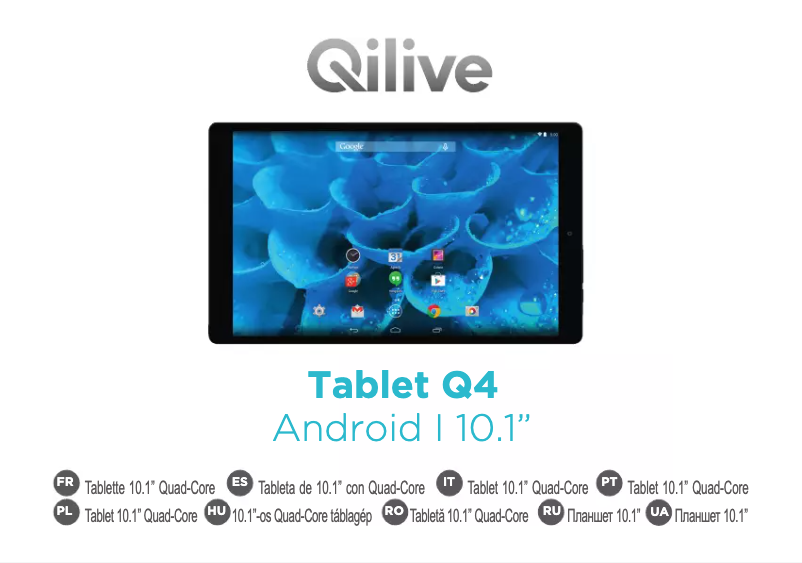 Page n°1 - Manuel utilisateur Qilive Q4 10.1