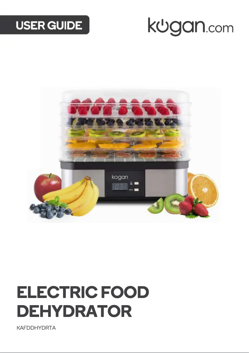 Page 1 de la notice Manuel utilisateur Kogan KAFDDHYDRTA