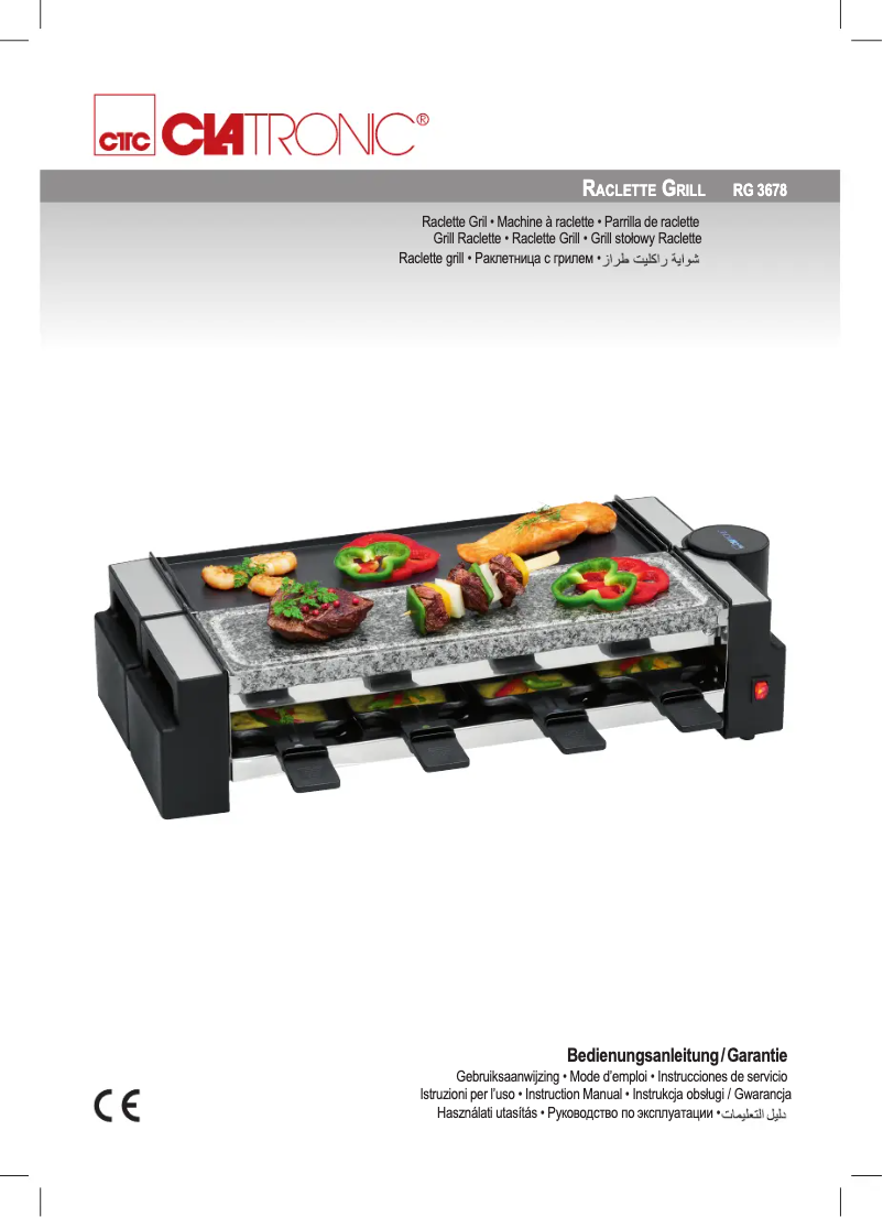 Page 1 de la notice Manuel utilisateur Clatronic RG 3678