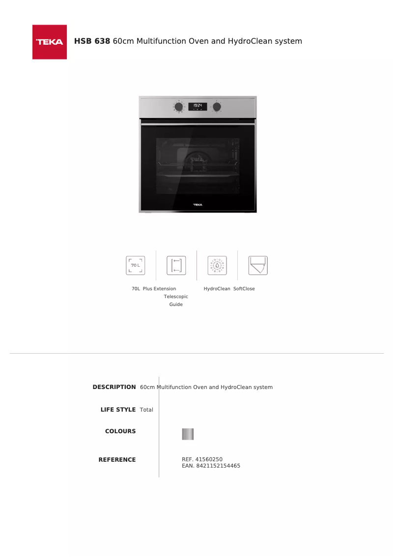 Image de la première page du manuel de l'appareil HSB 638