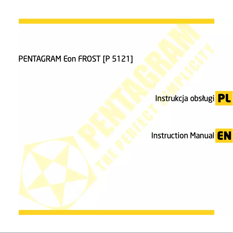 Image de la première page du manuel de l'appareil Eon FROST P 5121