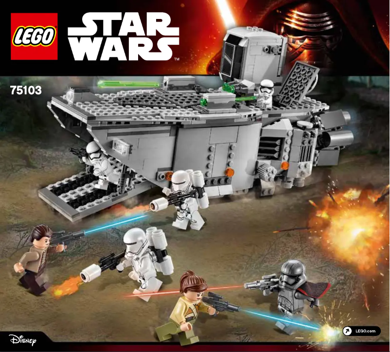 Page 1 de la notice Manuel utilisateur Lego Star Wars 75103