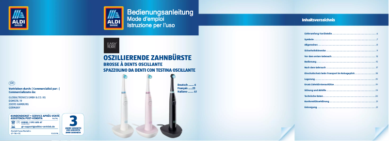 Image de la première page du manuel de l'appareil GT-TBo-04