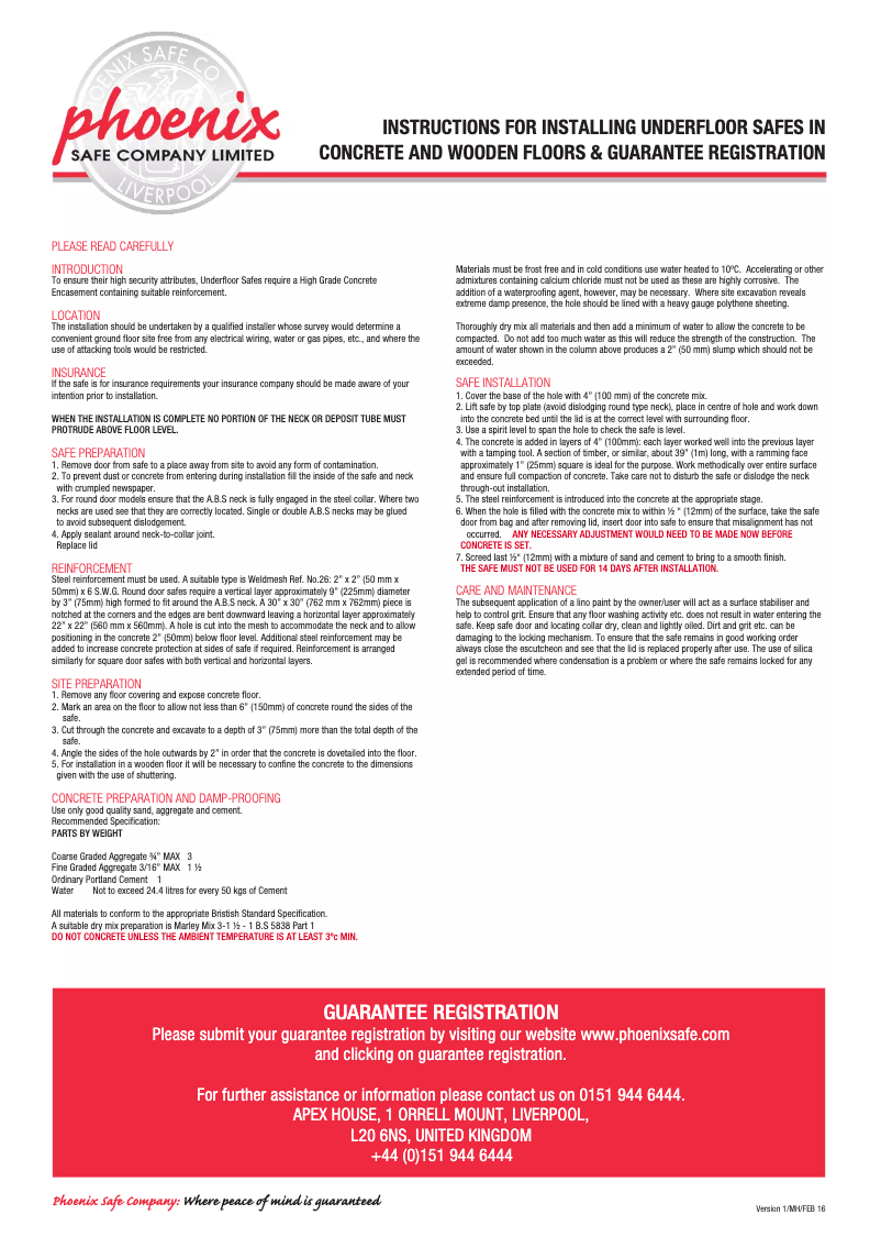 Page 1 de la notice Manuel utilisateur Phoenix UF0642K