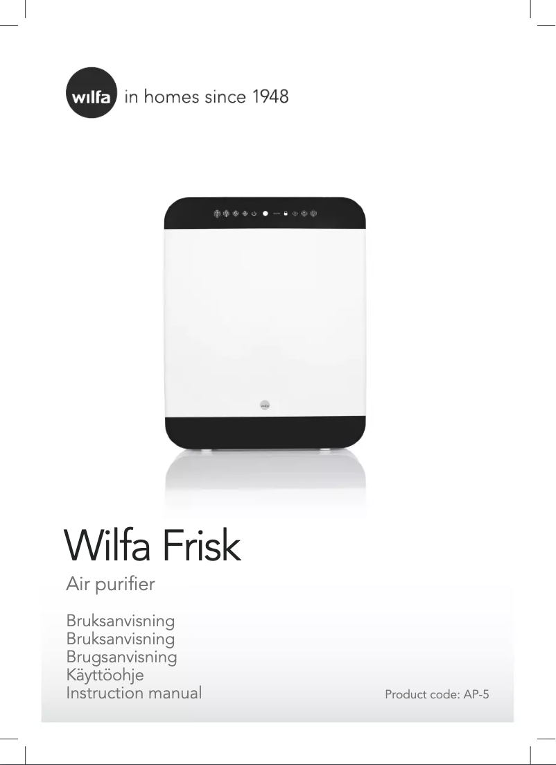 Page 1 de la notice Manuel utilisateur Wilfa Frisk AP-5