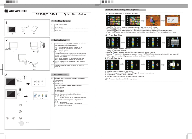 Página 1 del manual Manual de usuario AgfaPhoto AF 51082MS