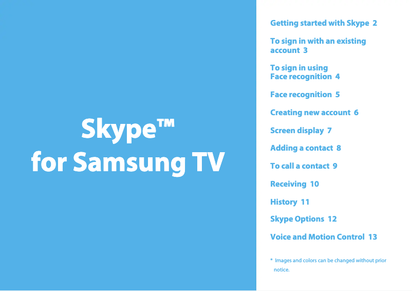 Image de la première page du manuel de l'appareil UN55ES7100F