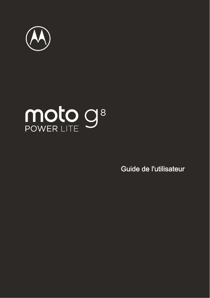 Page 1 de la notice Manuel utilisateur Motorola Moto G8 Power Lite