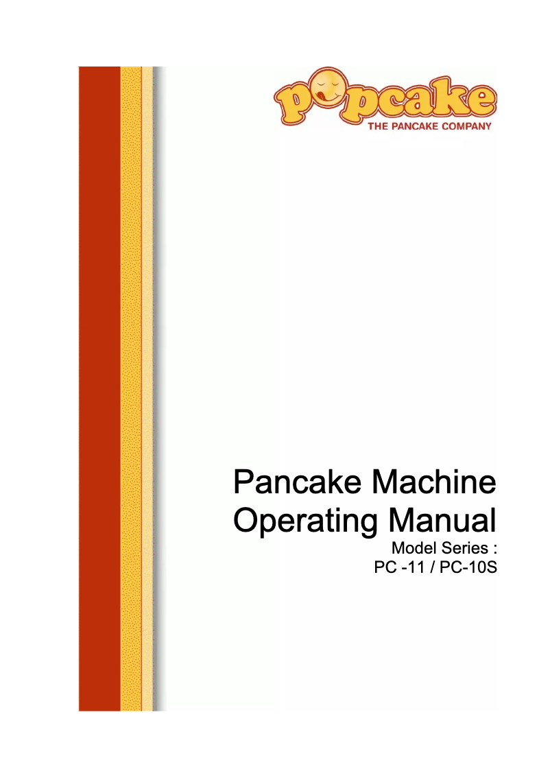 Image de la première page du manuel de l'appareil PC-10S