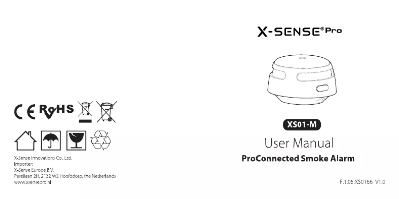 Página 1 del manual Manual de usuario X-Sense Pro XS01-M