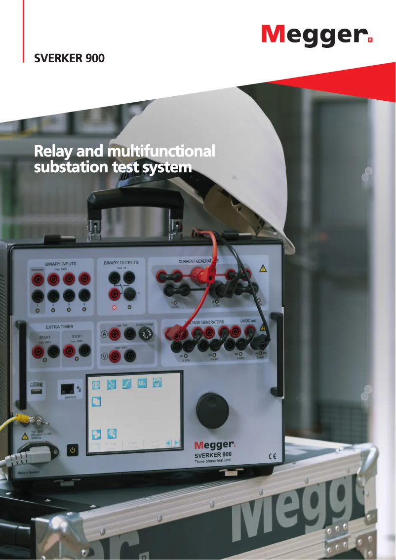 Page 1 de la notice Brochure Megger SVERKER 650