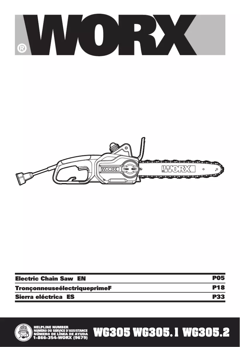 Image de la première page du manuel de l'appareil WG305.1