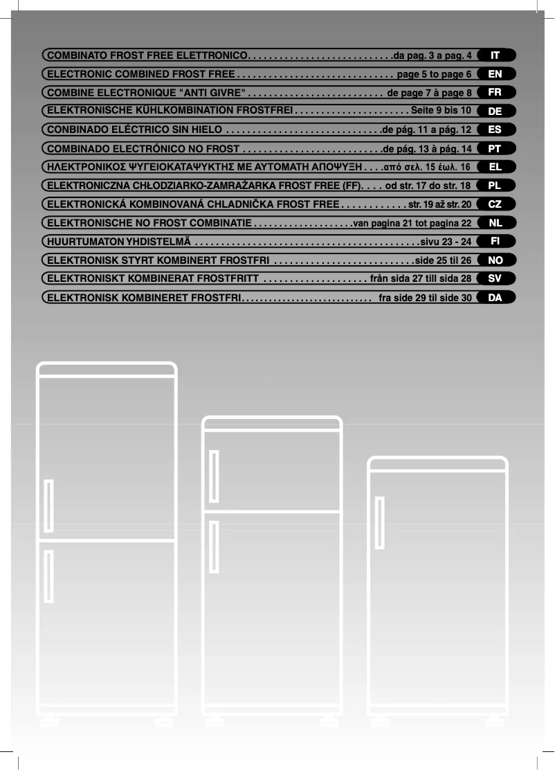Page n°1 - Manuel utilisateur Candy CSCN 6610E