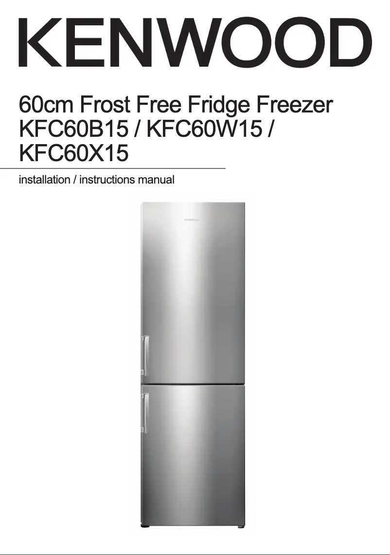 Image de la première page du manuel de l'appareil KFC60B15