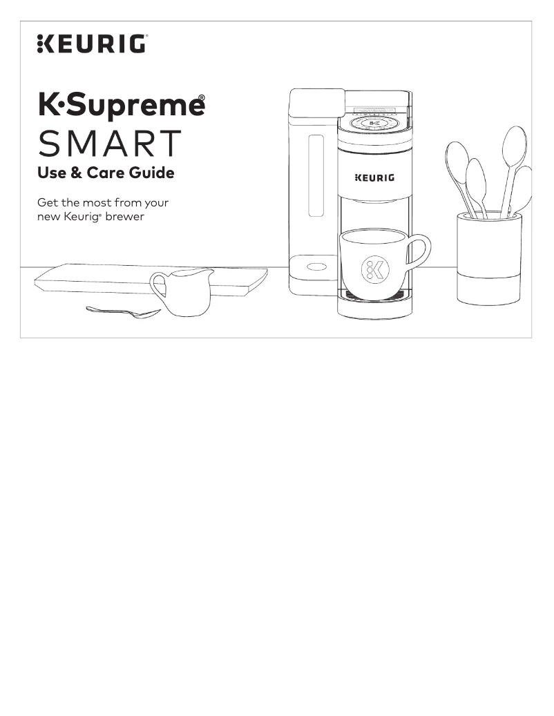 Image de la première page du manuel de l'appareil K-Supreme SMART