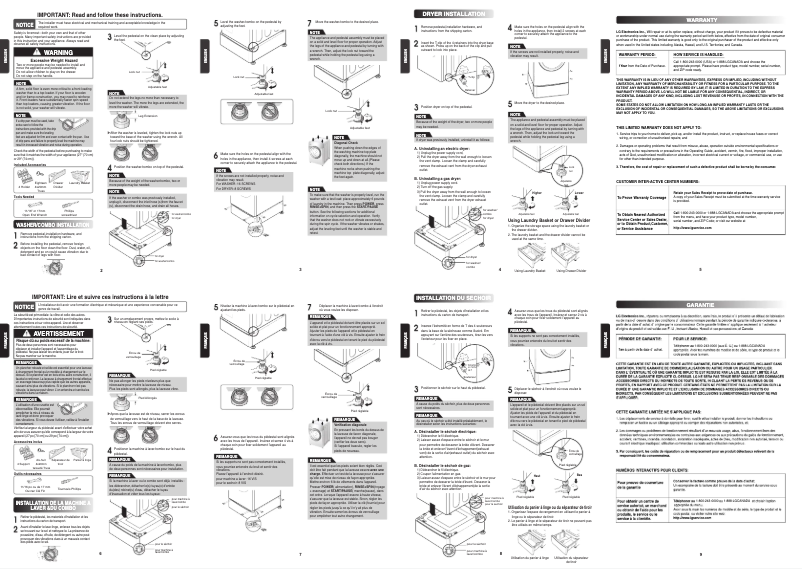 Image de la première page du manuel de l'appareil WDP6M