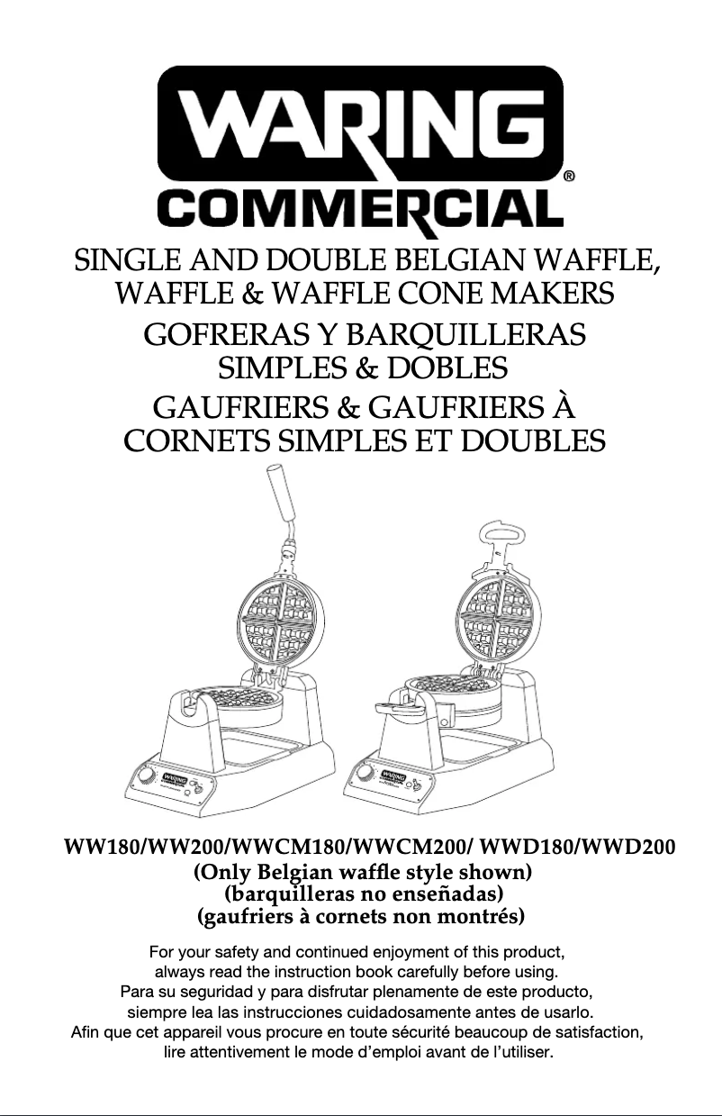 Image de la première page du manuel de l'appareil WWCM200