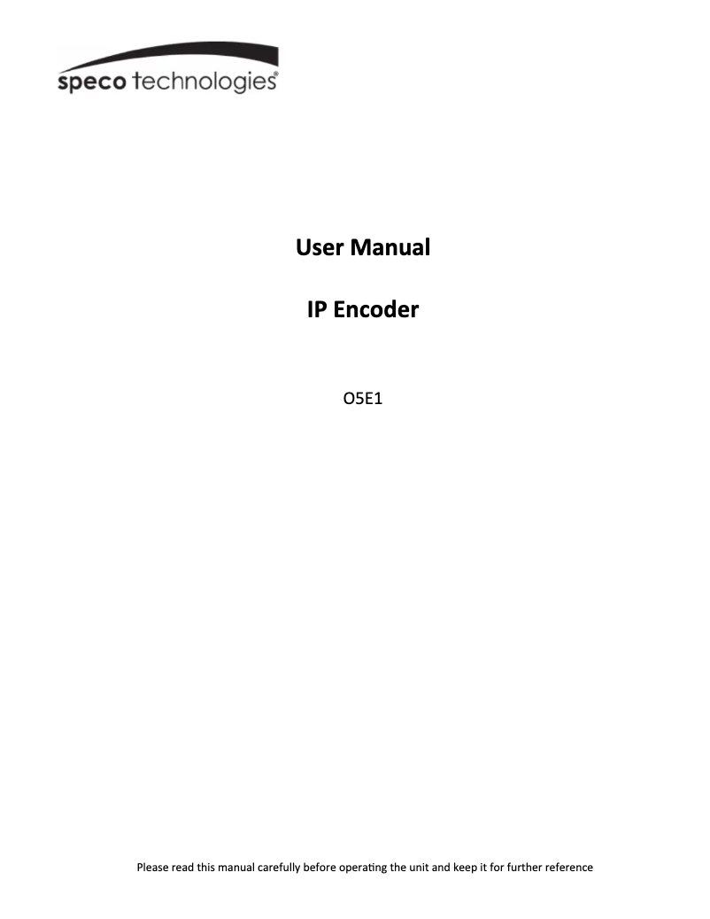 First page image of the manual for OSW8T2