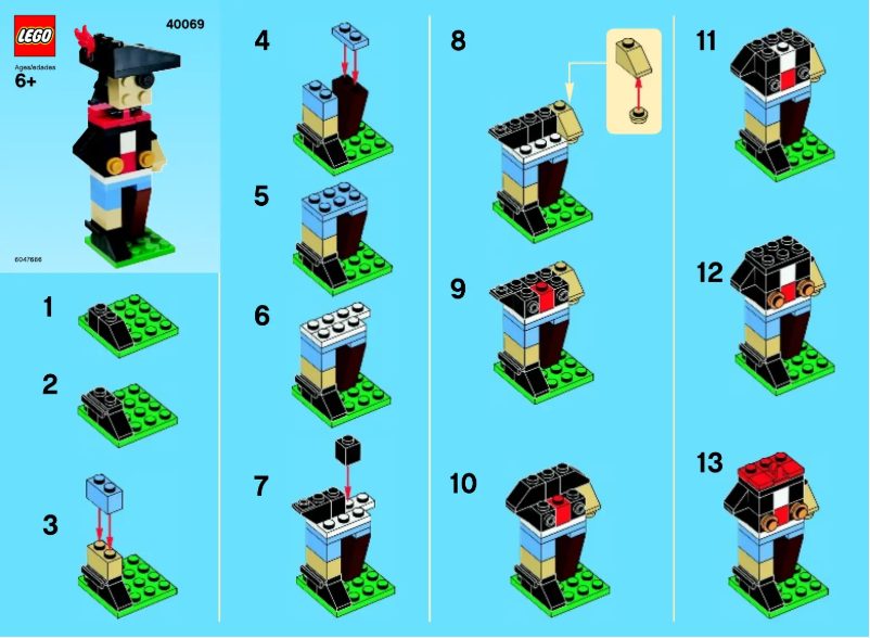 Page 1 de la notice Manuel utilisateur Lego Monthly Minibuild Sept 2013