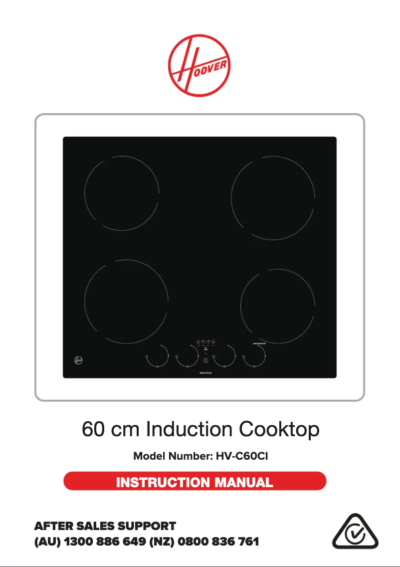 Page 1 de la notice Manuel utilisateur Hoover HV-C60CI