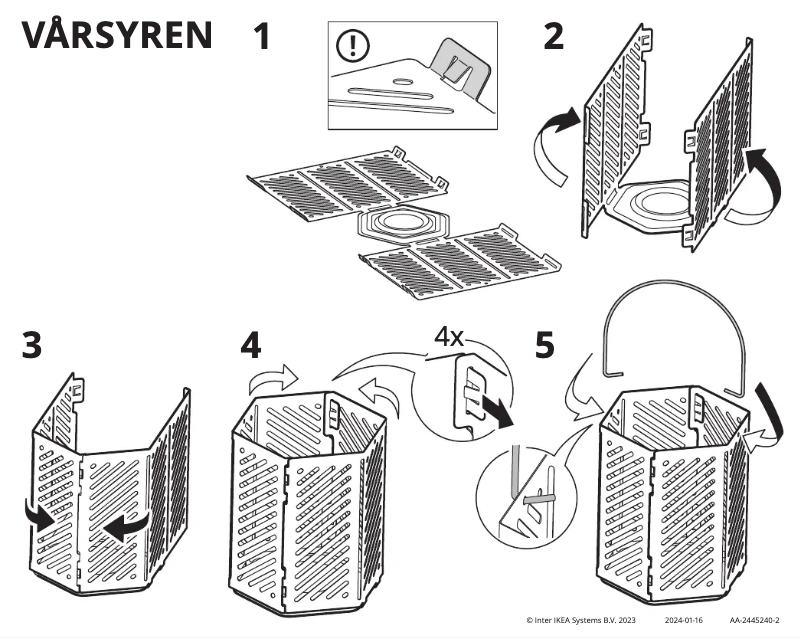 Image de la première page du manuel de l'appareil VÅRSYREN 505.874.42