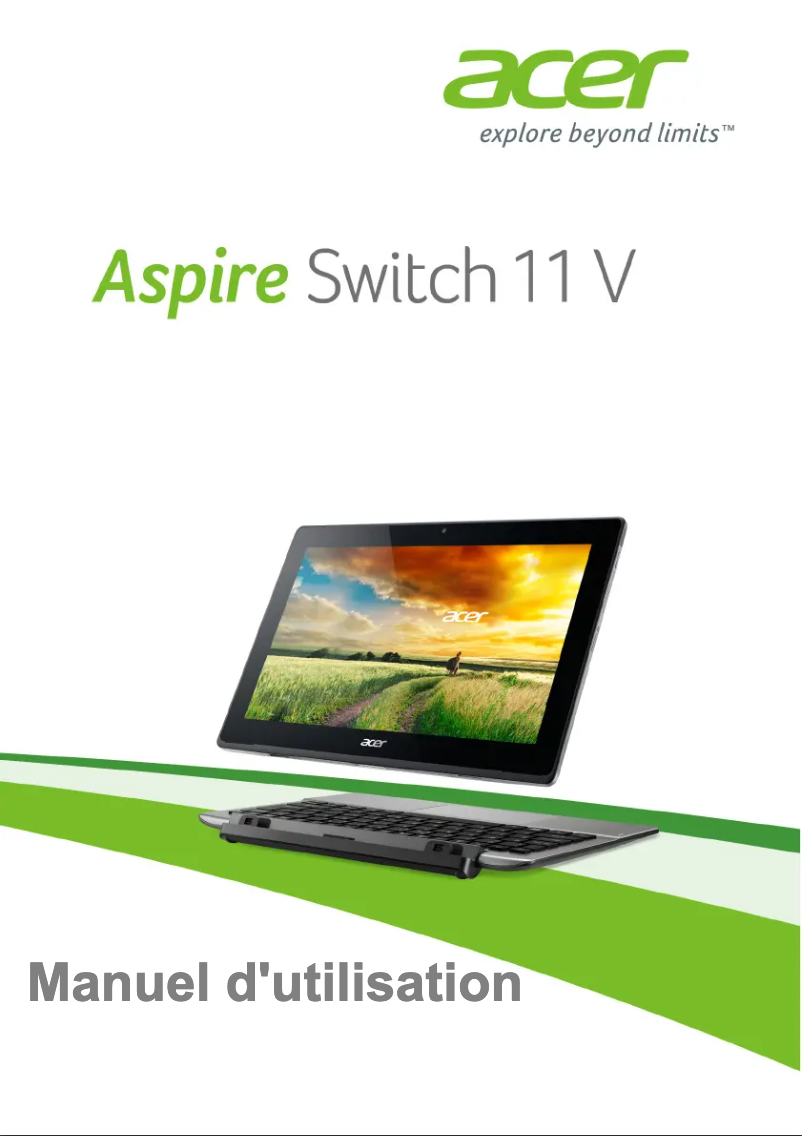 Page 1 de la notice Manuel utilisateur Acer Aspire Switch 11V