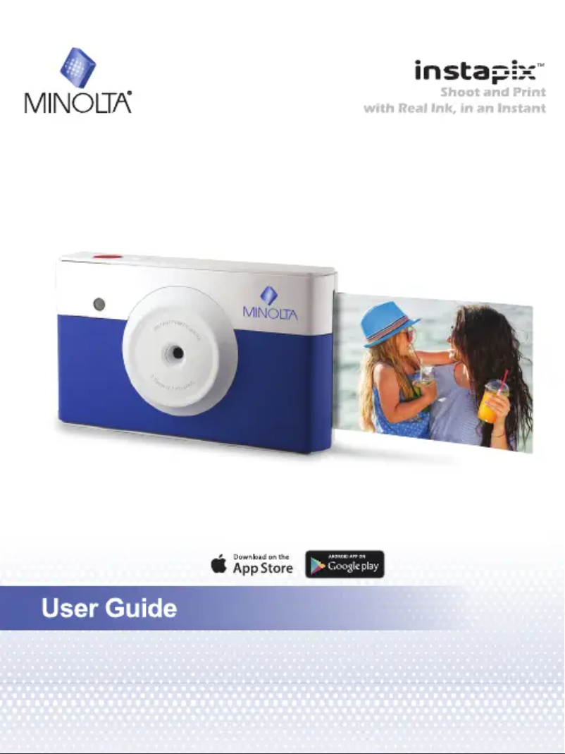 Image de la première page du manuel de l'appareil Instapix MNCP10