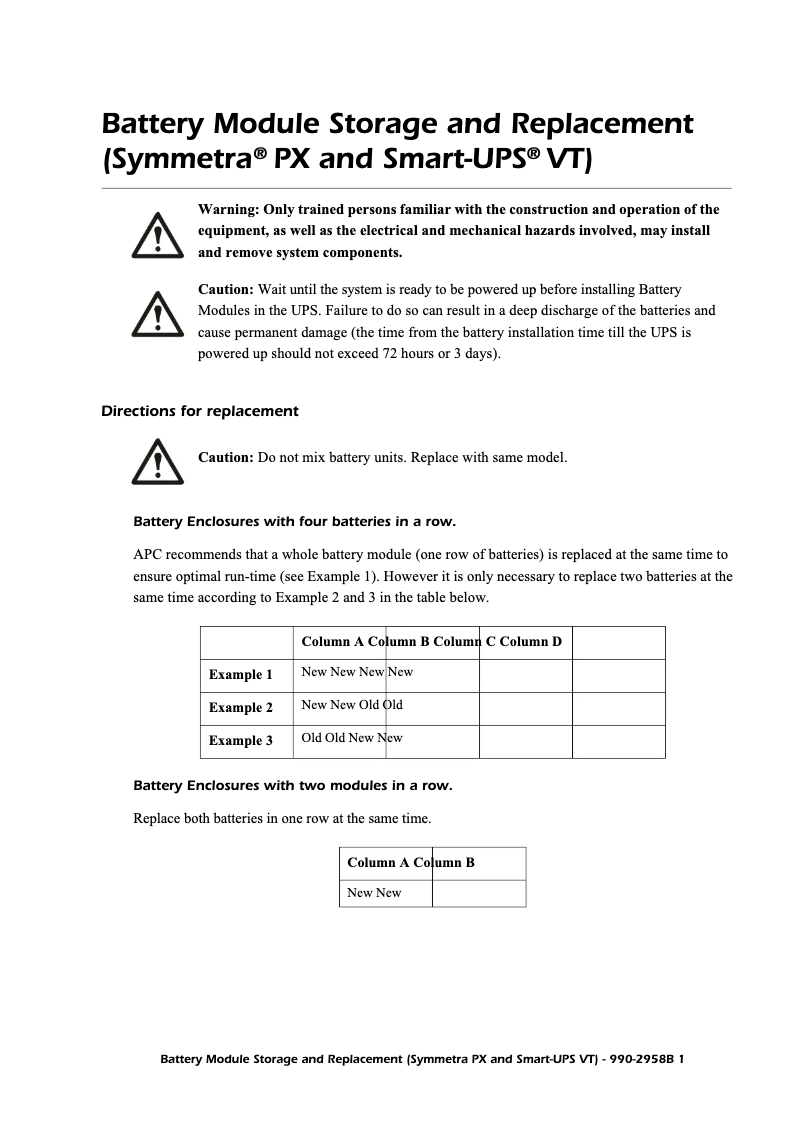 Page n°1 - Manuel utilisateur APC SYBT9-B4