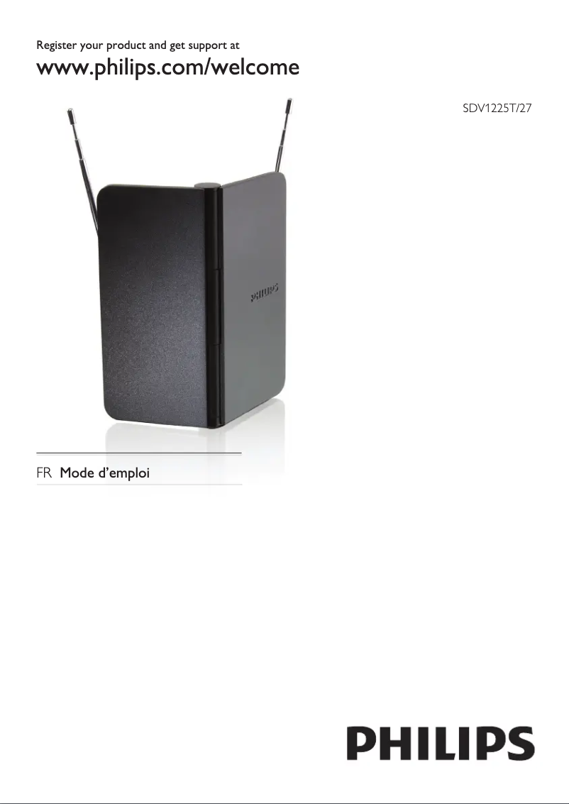 Page 1 de la notice Manuel utilisateur Philips SDV1225T
