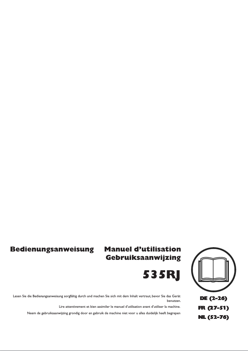 Page n°1 - Manuel utilisateur Husqvarna 535RJ