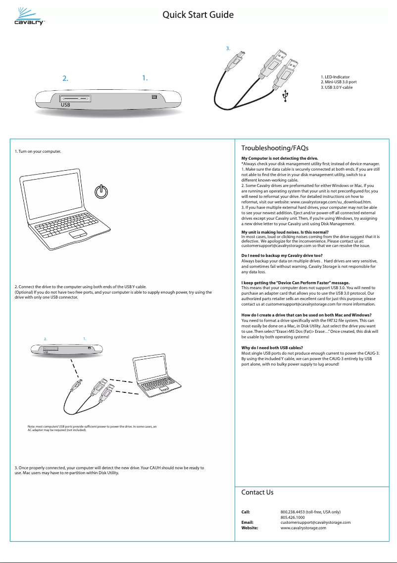 Image de la première page du manuel de l'appareil CAU3G