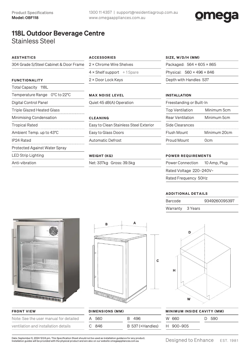 Image de la première page du manuel de l'appareil OBF118