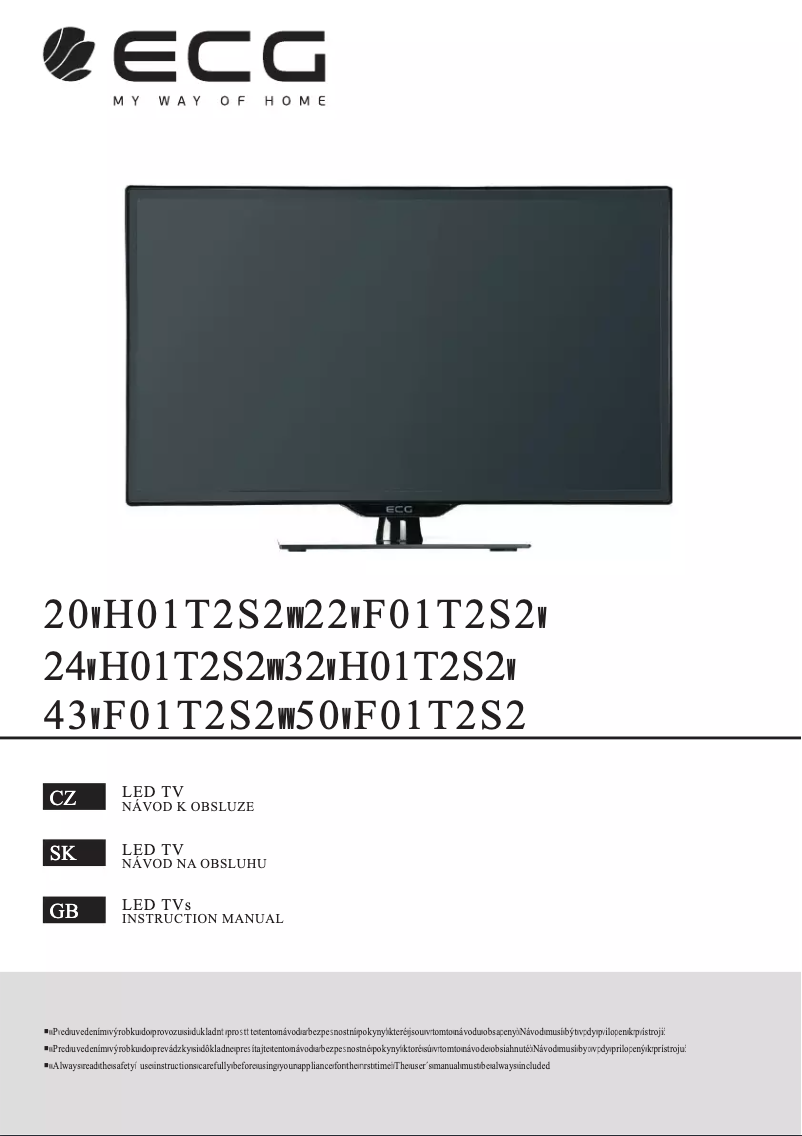 Page n°1 - Mode d'emploi ECG 43 F01T2S2