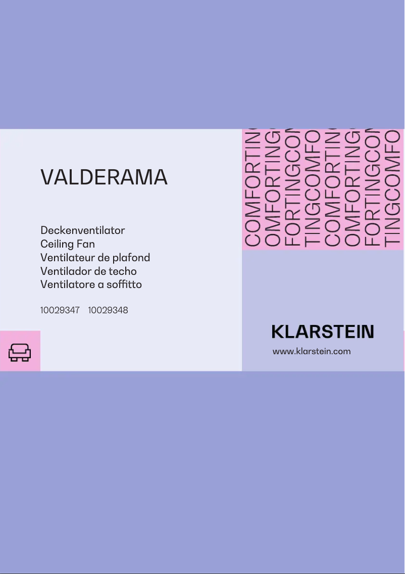 Image de la première page du manuel de l'appareil Valderama