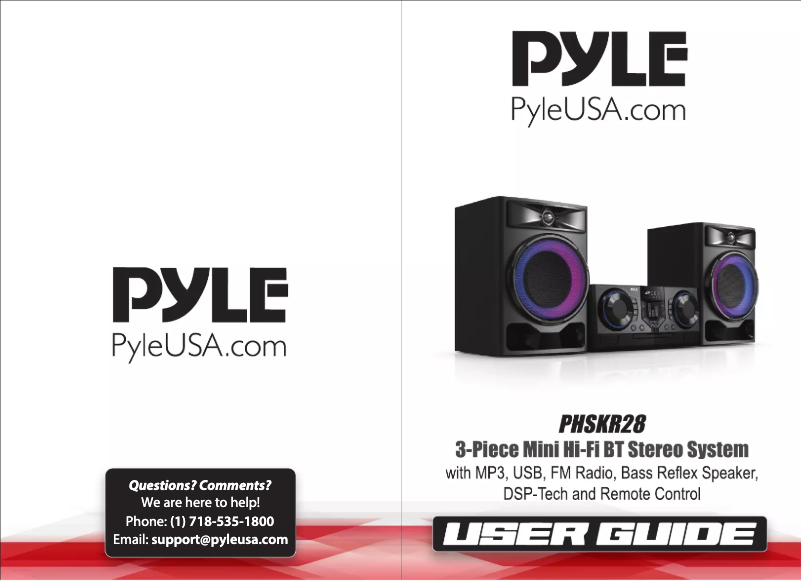 Page 1 de la notice Manuel utilisateur Pyle PHSKR28