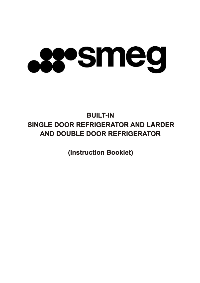 Page 1 de la notice Manuel utilisateur Smeg FR232AP