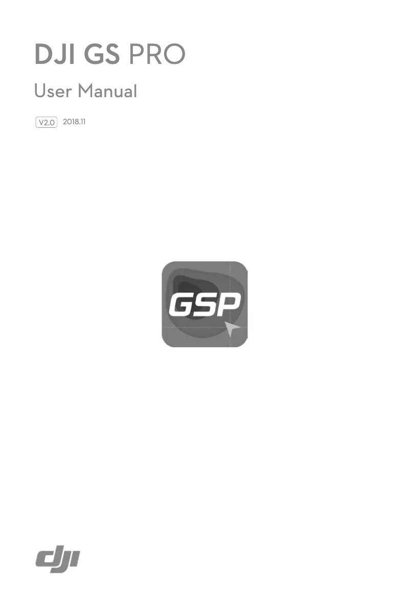 Page n°1 - Manuel utilisateur DJI GS Pro