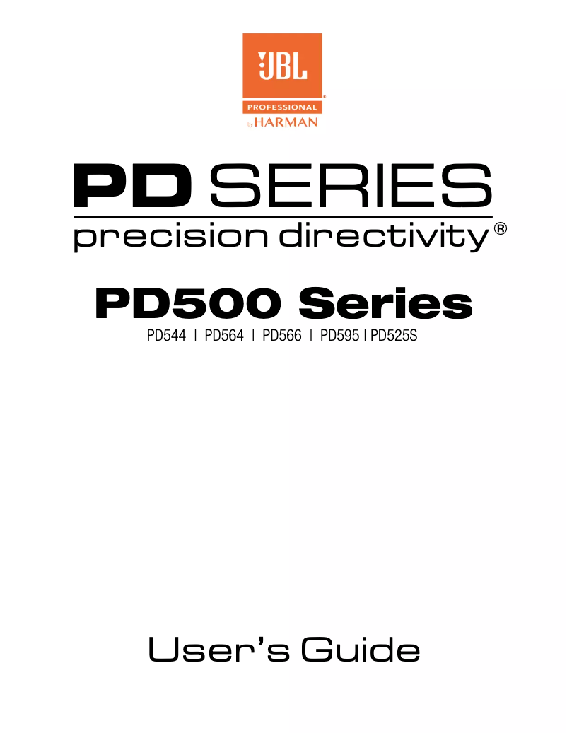 Image de la première page du manuel de l'appareil PD566